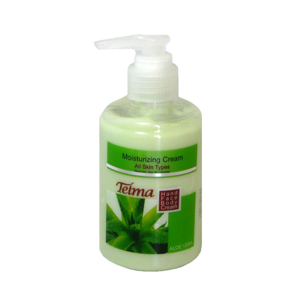کرم مرطوب کننده و آبرسان تلما مدل aloe vera حجم 200 میلی لیتر