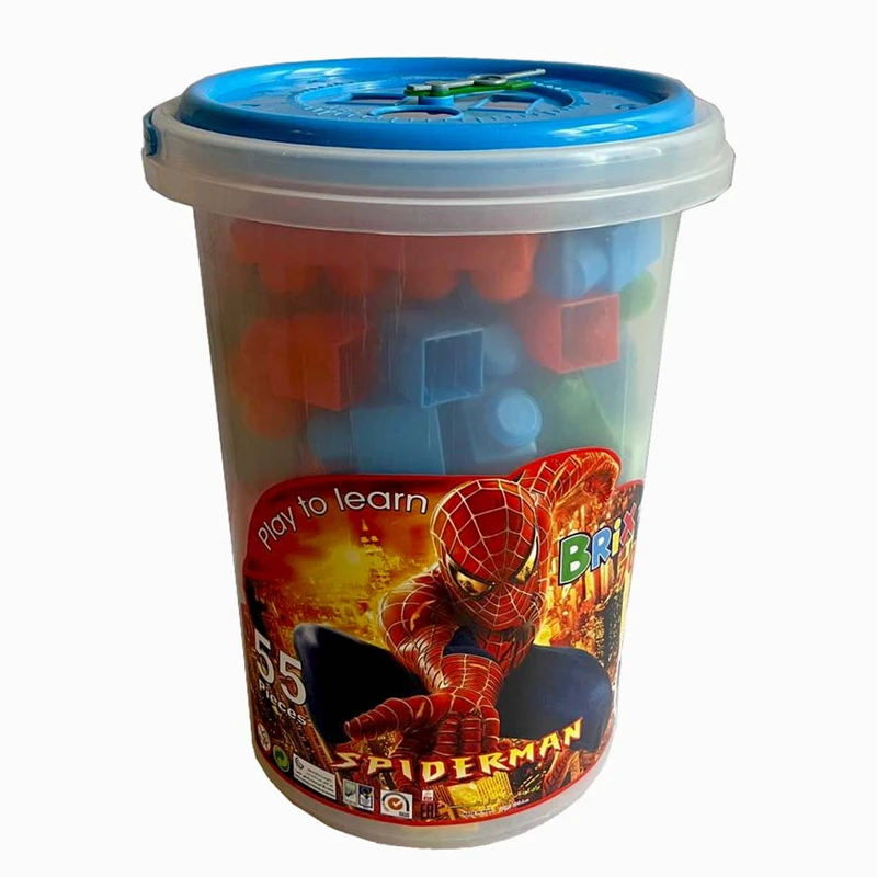 ساختنی 55 تکه بریکس مدل سطل دار کد 7003