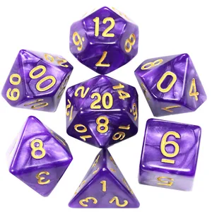 تاس بازی مدل Dungeons and Dragons بسته 7 عددی