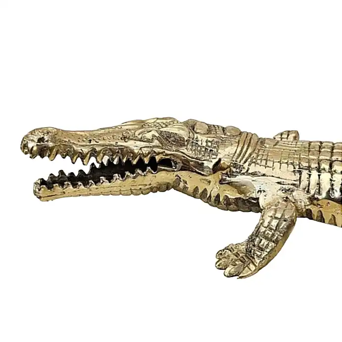 مجسمه برنجی مدل تمساح کد H-1169