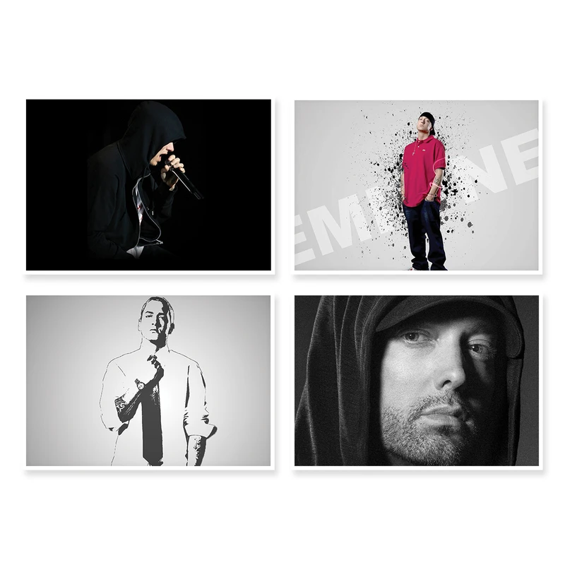 پوستر طرح Eminem کد A-1715 مجموعه 4 عددی