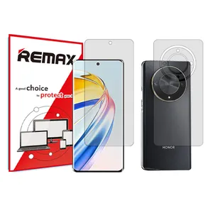Remax transparent screen protector HyGEL model suitable for Honor X9b mobile phone along with back protector