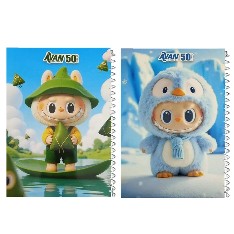 دفتر مشق 50 برگ آوان مدل لبوبو مجموعه 2 عددی