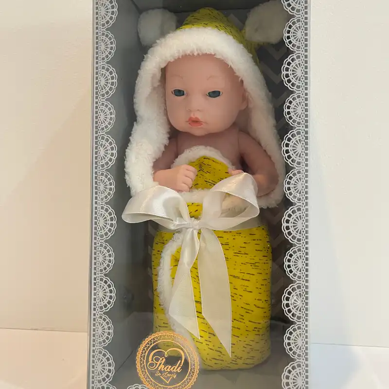 عروسک طرح بیبی بورن ارتفاع 35 سانتی‌متر