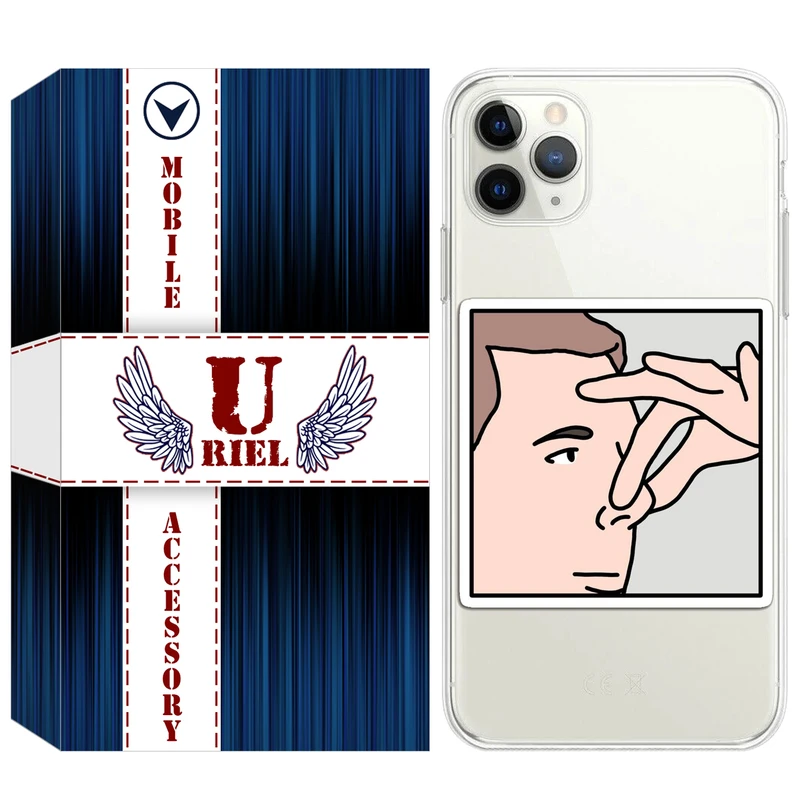 کاور یوریل قاب مدل Clear کد 87 طرح دماغ مناسب برای گوشی موبایل اپل iPhone 11 Pro Max