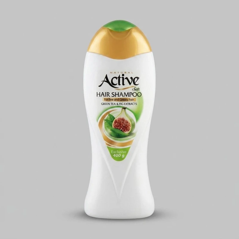 شامپو مو اکتیو مدل Fig Extract حجم 400 میلی‌لیتر، حاوی عصاره انجیر، مناسب موهای چرب و نازک، تنظیم غدد چربی، جلوگیری از ریزش مو، رفع التهاب و خارش پوست سر، براق‌کننده و حجیم‌کننده مو