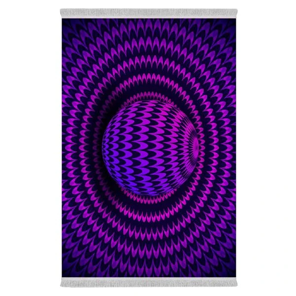 فرش پارچه‌ای دفه مدل فرشینه طرح فانتزی کد 8079