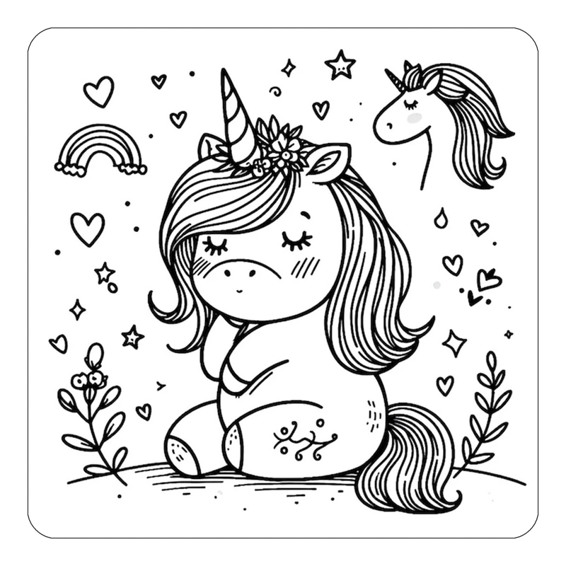 مگنت کاکتی طرح اسب تک شاخ و یونیکورن مدل mp31361