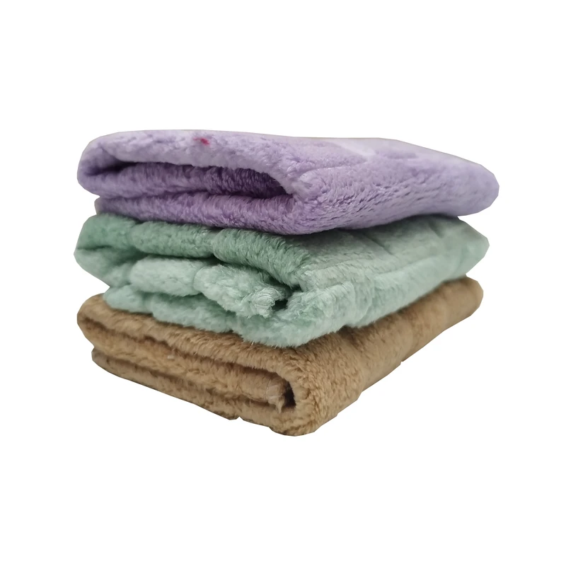 دستمال نظافت آشپزخانه چند منظوره مدل آجری کد 1219 بسته 3 عددی