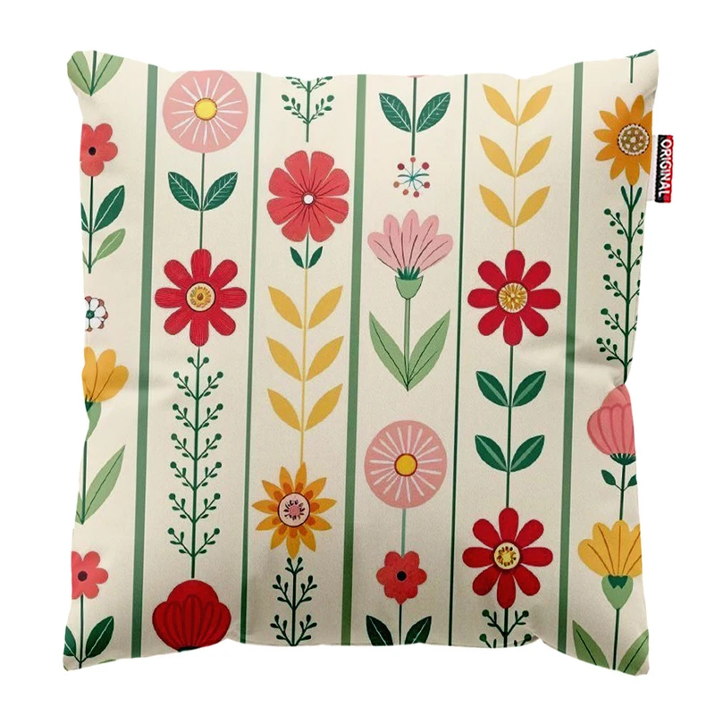  کوسن پاد آفرین طرح گل کد 3404 سایز 30*30 سانتی متر