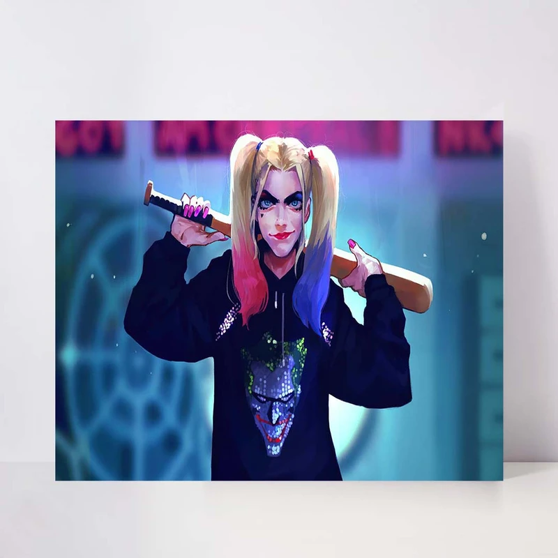 تابلو شاسی مدل harley quinn hoodie کد S-13001