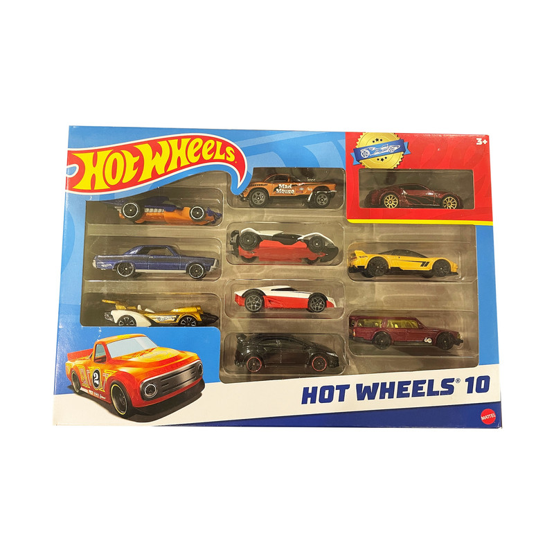 ماشین بازی هات ویلز مدل HW Ten Car Set کد 54886 A مجموعه 10 عددی