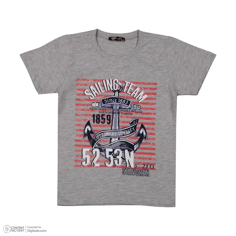 ست تی شرت و شلوارک پسرانه اوزکان مدل 4314623