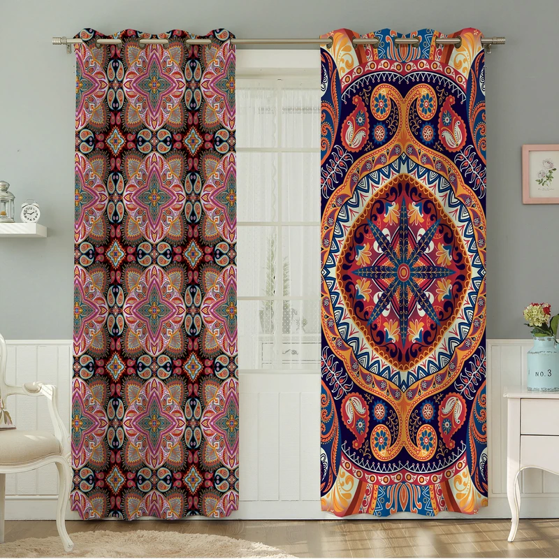 پرده نیروانا طرح   سنتی مدل هازان کد 4035 سایز 140×280 سانتی متر