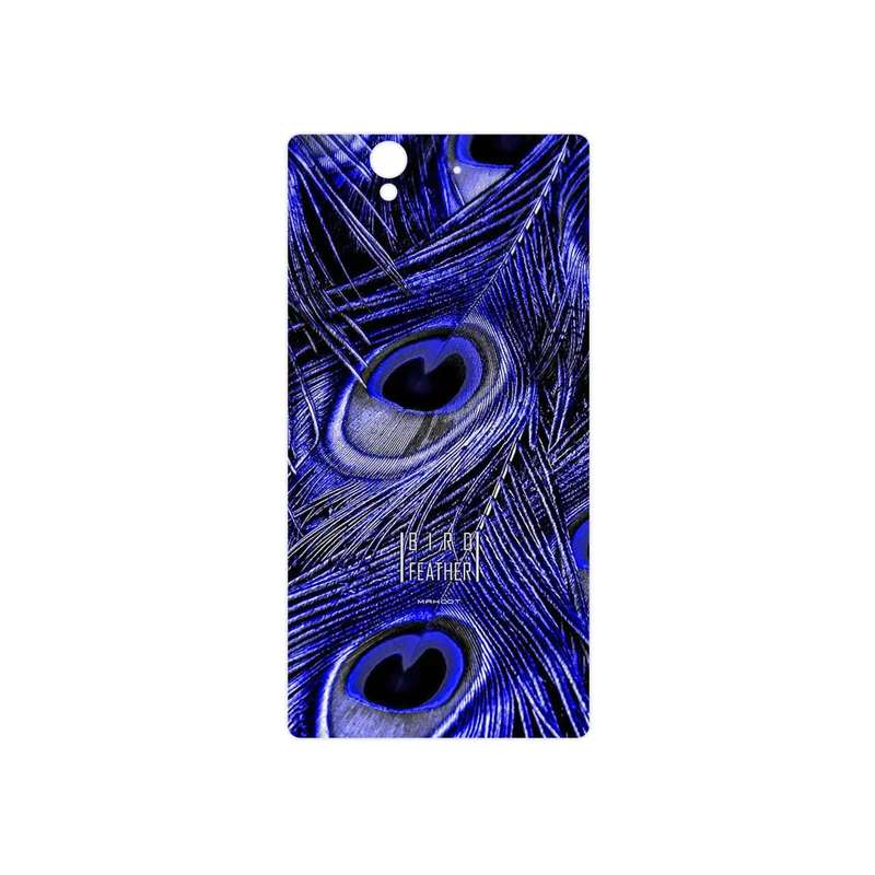 برچسب پوششی ماهوت مدل Purple Feather مناسب برای گوشی موبایل سونی Xperia Z