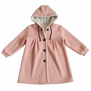 پالتو دخترانه مدل  کلاه خرگوشی کد 0012