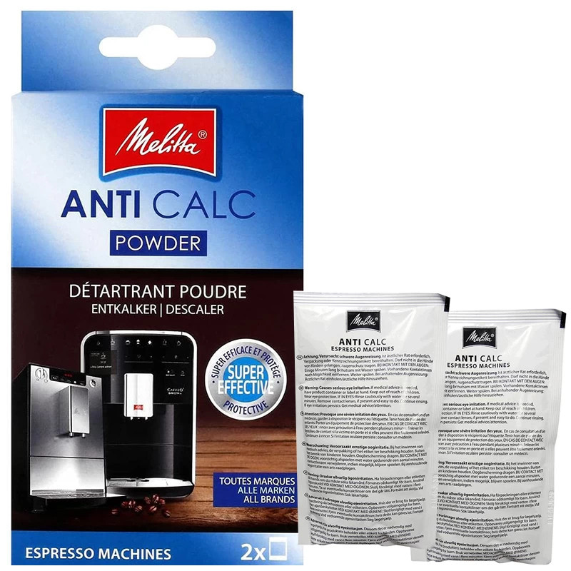 پودر دستگاه اسپرسوساز ملیتا مدل Anti Calc وزن 40 گرم بسته 2 عددی پودر دستگاه اسپرسوساز ملیتا مدل Anti Calc وزن 40 گرم بسته 2 عددی