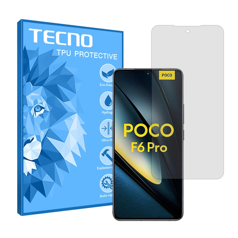 محافظ صفحه نمایش شفاف تکنو مدل Resistant مناسب برای گوشی موبایل شیائومی Poco F6 Pro