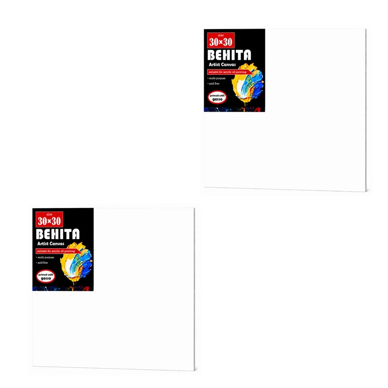 بوم نقاشی مربع بهتا مدل A30 سایز 30 × 30 سانتی‌متر بسته 2 عددی