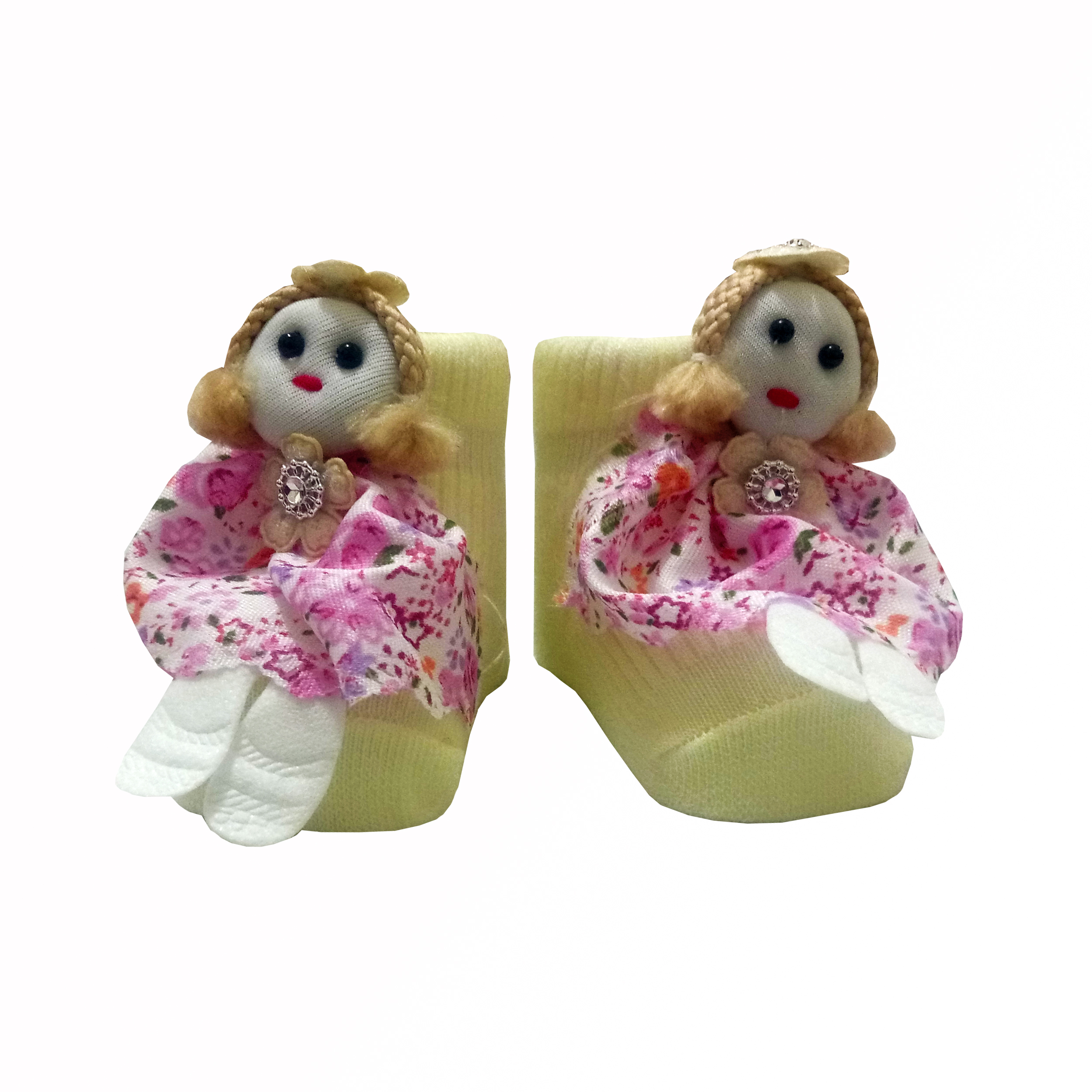 جوراب نوزادی مدل عروسکی کد 0020