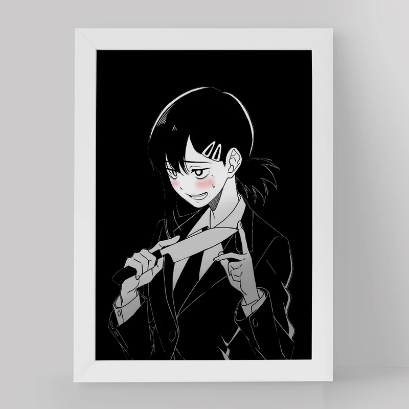 تابلو خندالو مدل ریزه انیمه مرد اره ای کد 17863