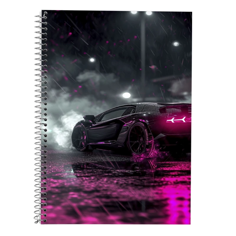 دفتر زبان 50 برگ مدوپد مدل سه خط طرح need for speed کد DF13665