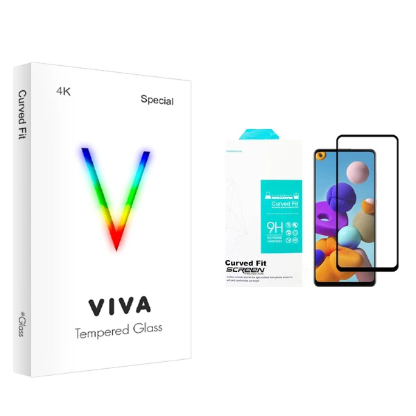 محافظ صفحه نمایش ویوا مدل 4K مناسب برای گوشی موبایل سامسونگ Galaxy A21s