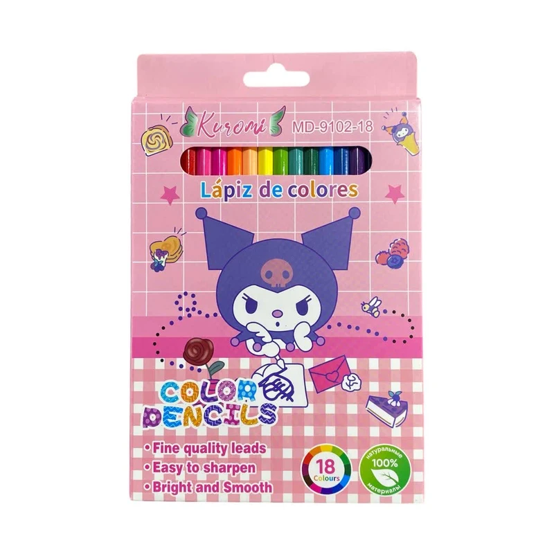 مداد رنگی 18 رنگ مدل کرومی کد 9102