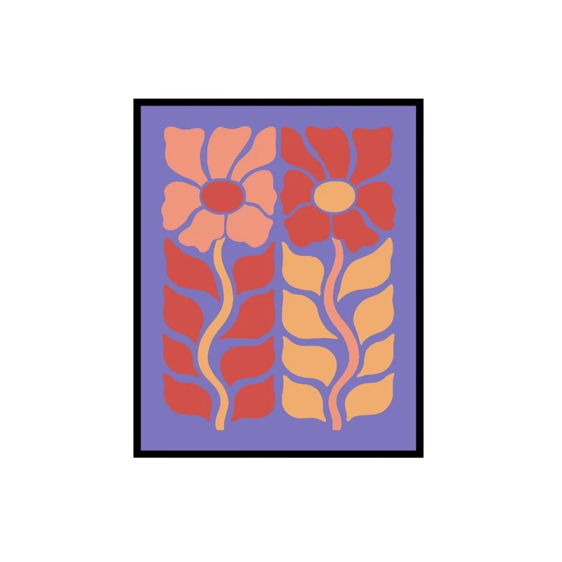 پوستر مدل چاپ گل 2