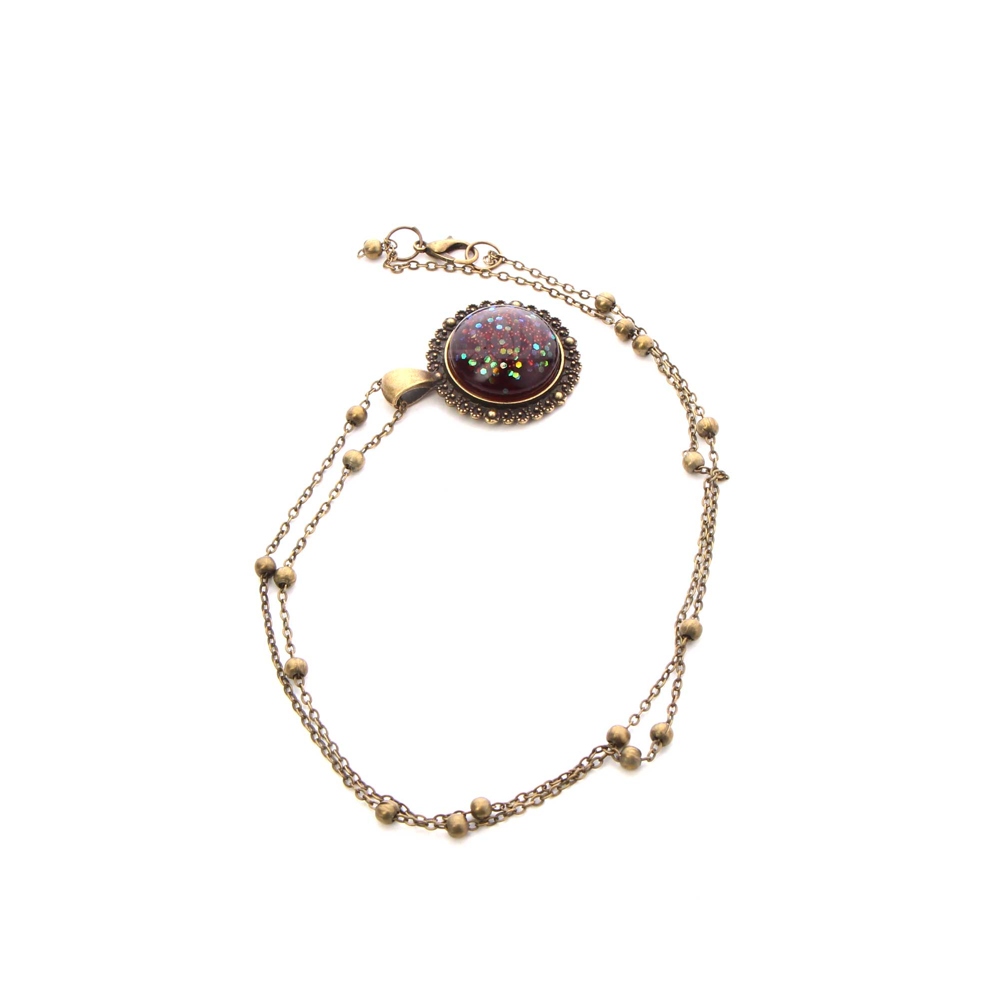 گردنبند رزینی زنانه آرانیک مدل اکلیلی کد 1524800014