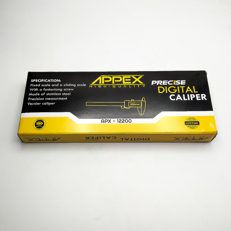 کولیس دیجیتال اپکس کد A-12200 گستره 0-200 میلی متر