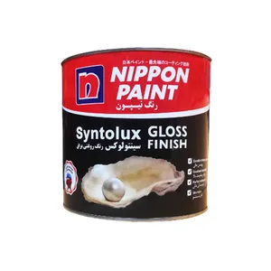 رنگ اکرلیک نیمه براق سفید نیپون  کد 850 وزن 4 کیلوگرم