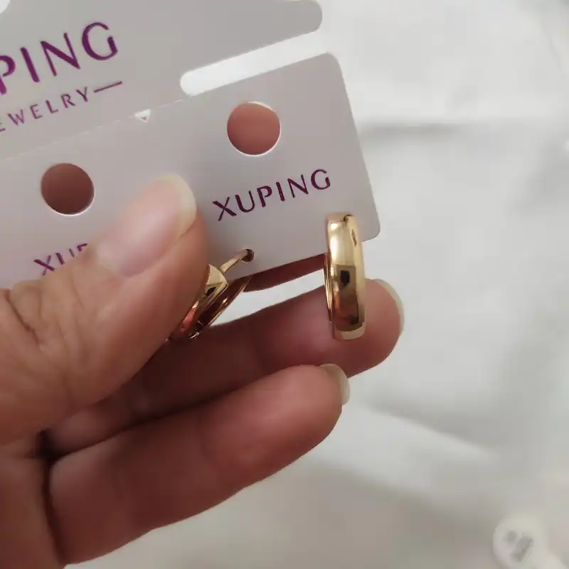 گوشواره زنانه ژوپینگ مدل حلقه ای کد 007