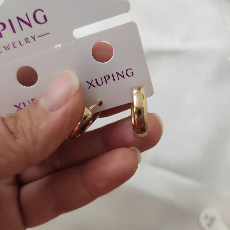 گوشواره زنانه ژوپینگ مدل حلقه ای کد 007