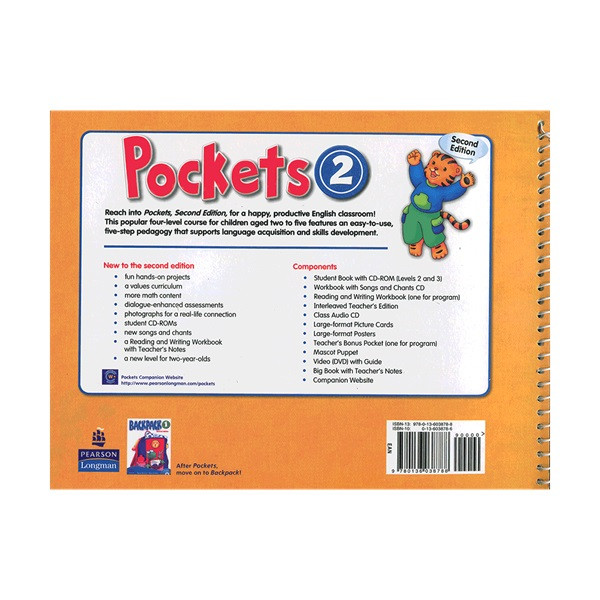 کتاب Pockets 2 Second Edition اثر Barbara Hojel انتشارات لانگمن پیرسون