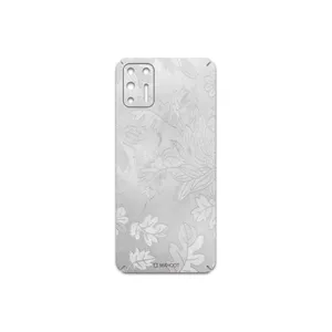 MAHOOT Silver-Wildflower Cover Sticker for Motorola Moto G9 Plus
