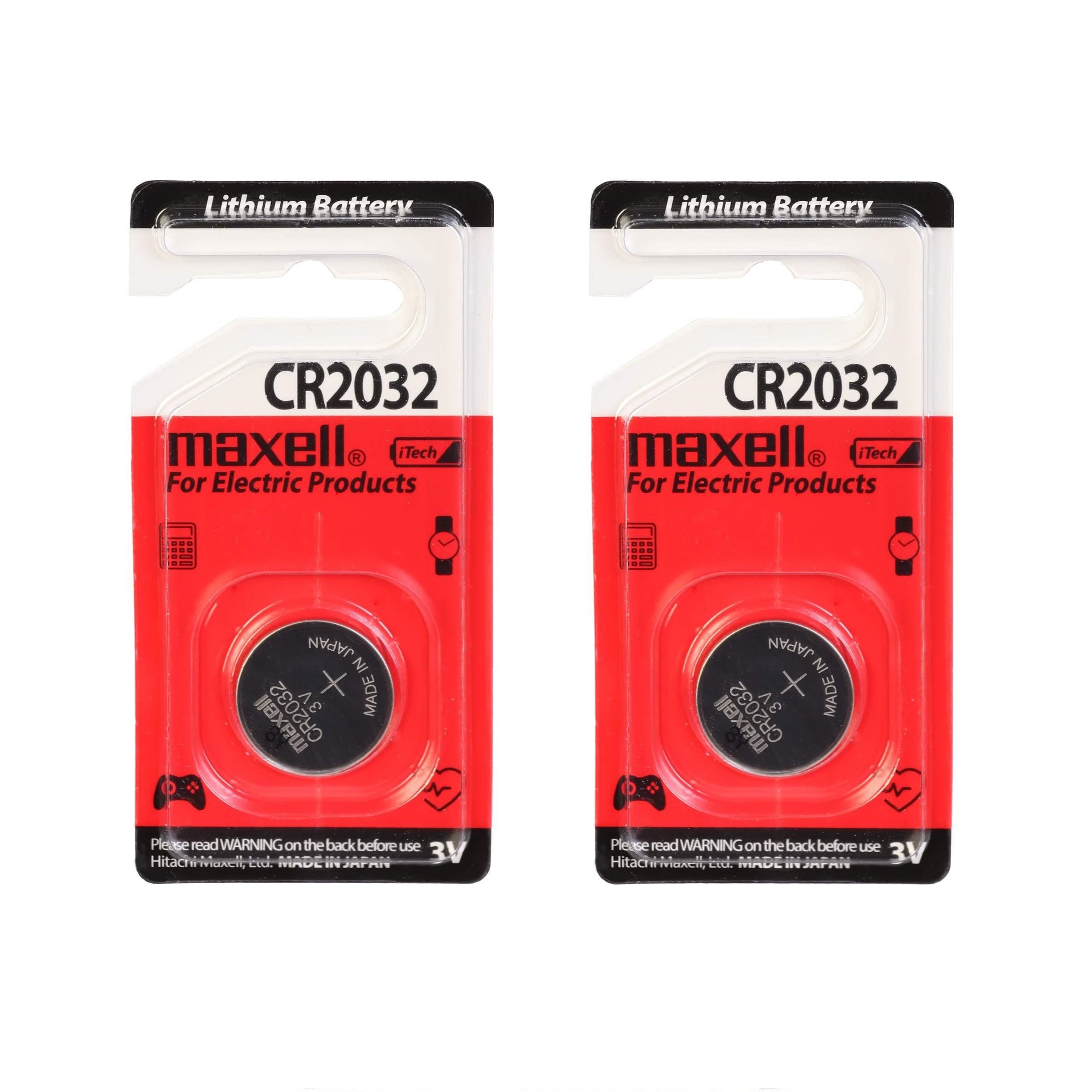 باتری سکه ای مکسل مدل CR2032 بسته 2 عددی