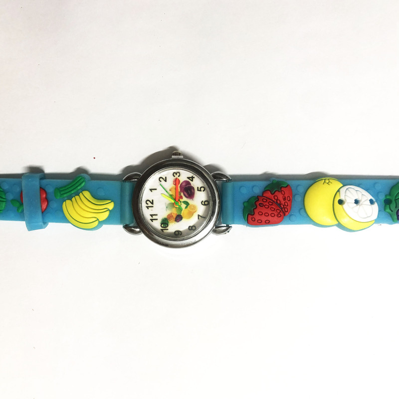 ساعت مچی عقربه ای بچگانه مدل میوه ها ساعت مچی عقربه ای بچگانه مدل میوه ها