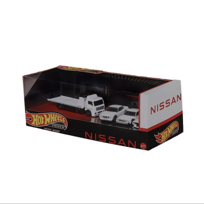 ماشین بازی هات ویلز مدل Nissan series premium بسته ۴ عددی