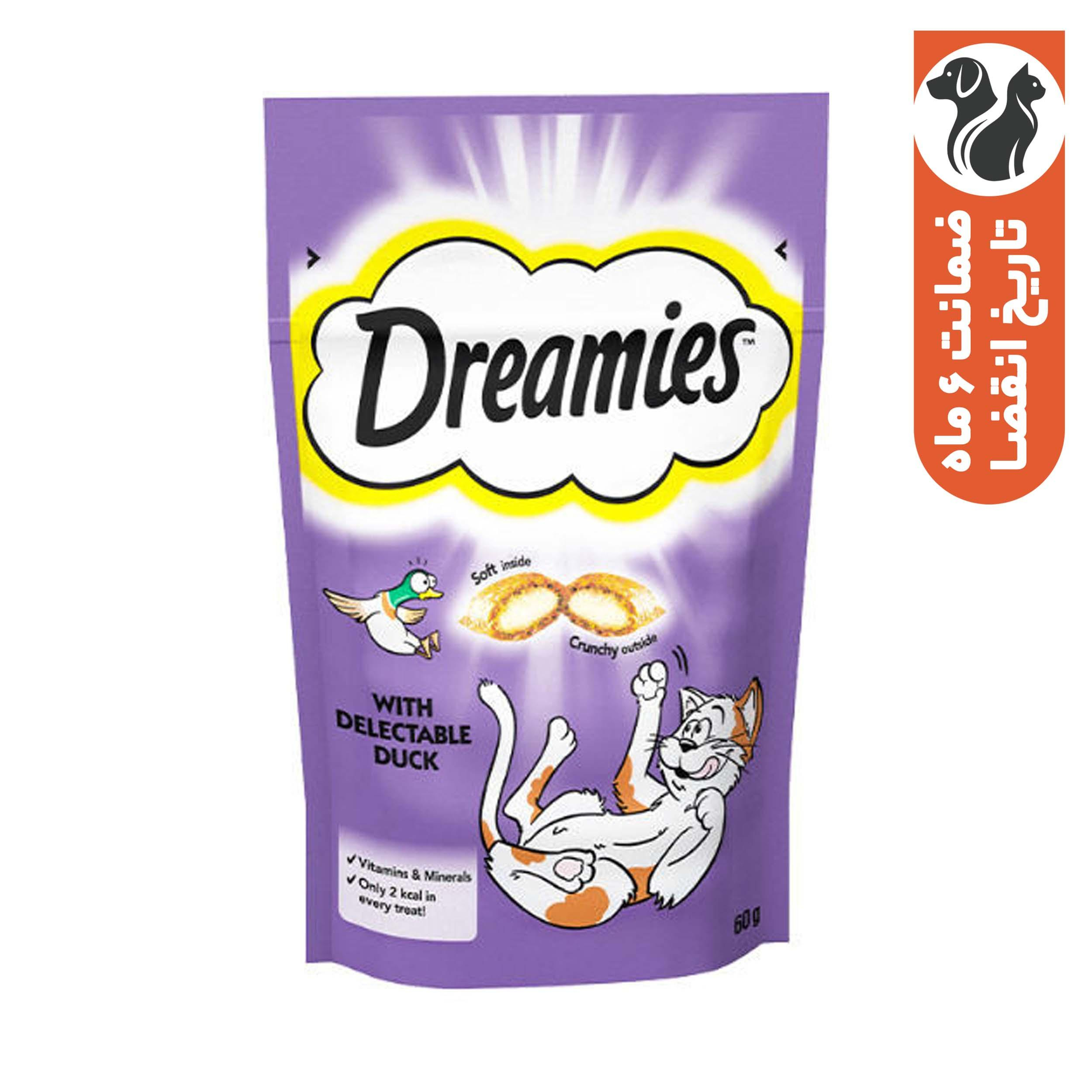 غذای تشویقی گربه  دریمیز مدل گوشت اردک وزن 60 گرم