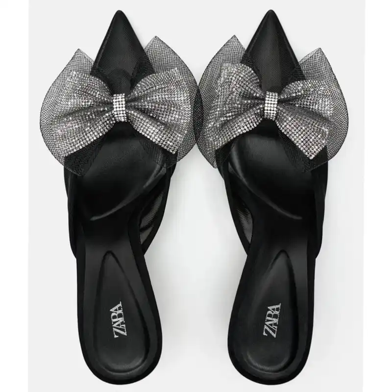 کفش زنانه مدل MULES WITH TULLE BOW-2810210