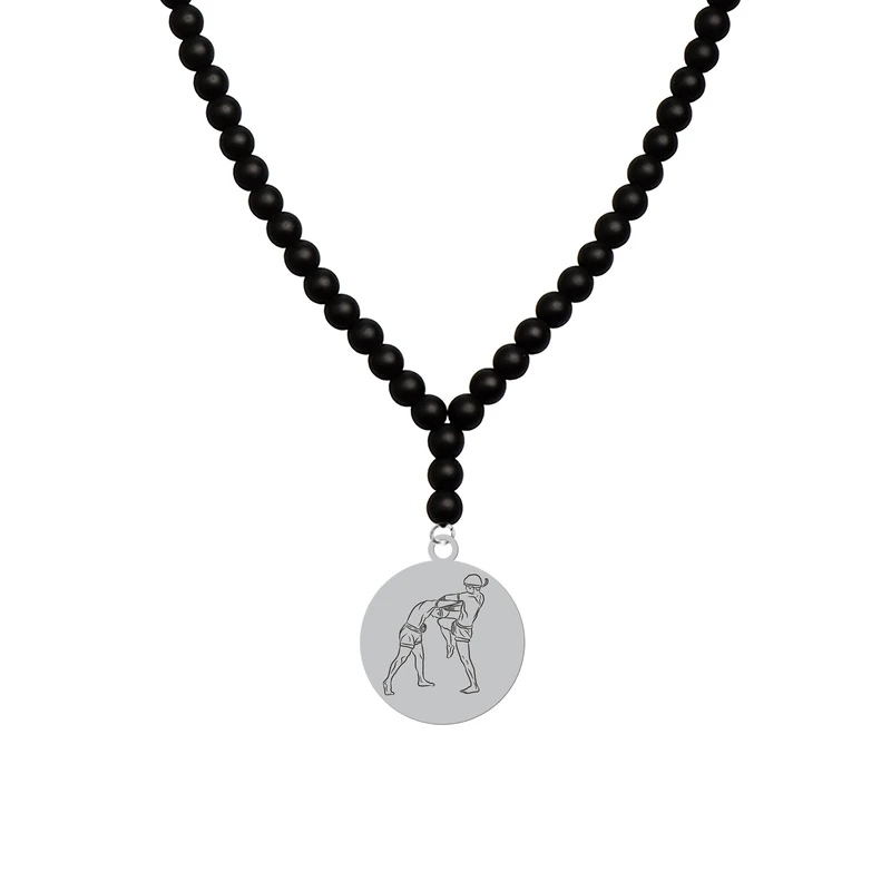 گردنبند هایکا طرح حرکت رزمی کد a.h 450