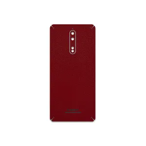MAHOOT Red-Leather Cover Sticker for Nokia 8