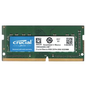 نقد و بررسی رم لپ تاپ DDR4 تک کاناله 2666 مگاهرتز CL19 کروشیال مدل Basics ظرفیت 8 گیگابایت توسط خریداران