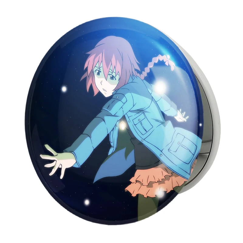 آینه جیبی خندالو طرح سوو انیمه تاریک تر از سیاهی Darker than black مدل تاشو کد 23441 