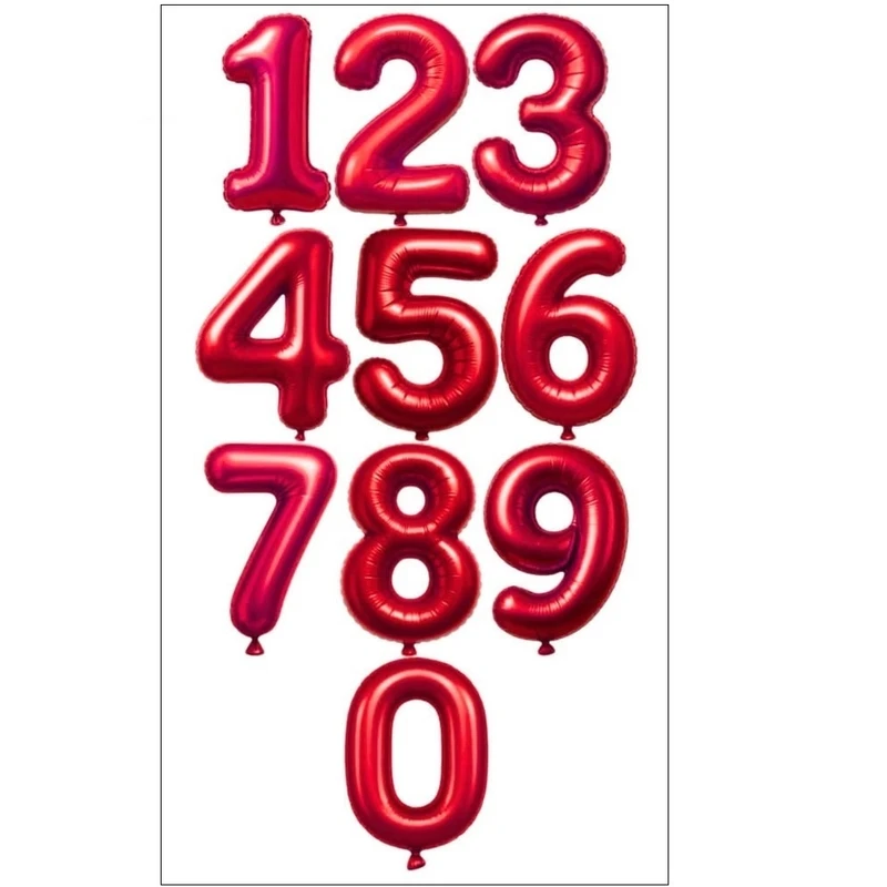برچسب مدل اعداد انگلیسی و بادکنک کد 10160