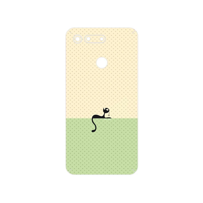 برچسب پوششی ماهوت مدل Minimal Internet Cat Icon مناسب برای گوشی موبایل آنر View 20