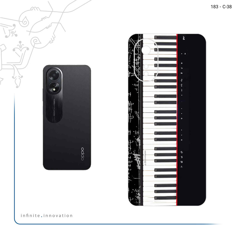 برچسب پوششی ماهوت مدل Piano_Instrument مناسب برای گوشی موبایل اپو A38