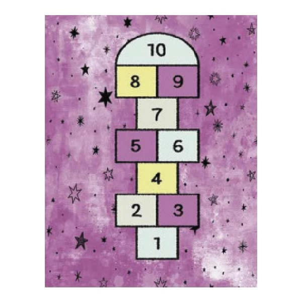 فرش پارچه‌ای دفه مدل فرشینه هازان مخمل طرح فانتزی کد 3000