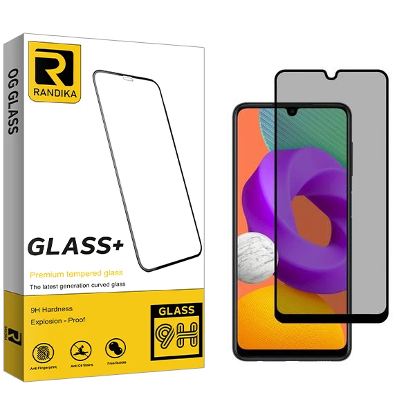 محافظ صفحه نمایش حریم شخصی راندیکا مدل RK مناسب برای گوشی موبایل سامسونگ Galaxy M22